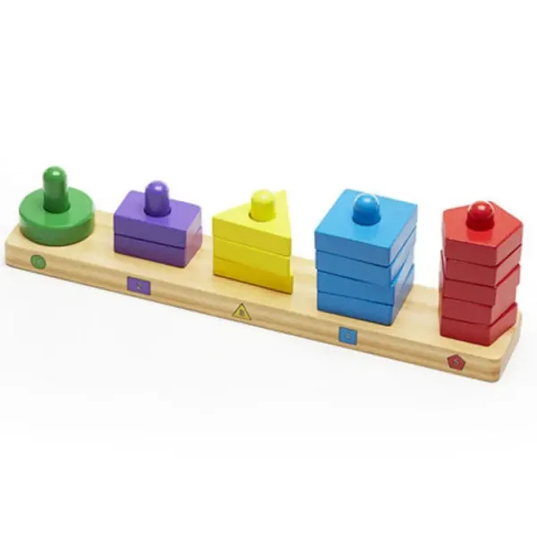Tvorivý vežový stavebník z dreva - Melissa & Doug obrázok 2