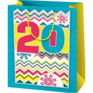 "20" veľká exkluzívna darčeková taška 27x14x33cm