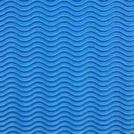 3D modrá vlnitá lepenka na dekoráciu B2 50x70cm 1ks