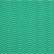 3D zelená vlnitá lepenka B2 50x70cm 1ks