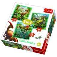 3v1 dinosaurus puzzle set - Trefl