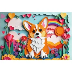 40. výročie - Paper Art: Malý psík 160-dielne puzzle - Trefl obrázok 2