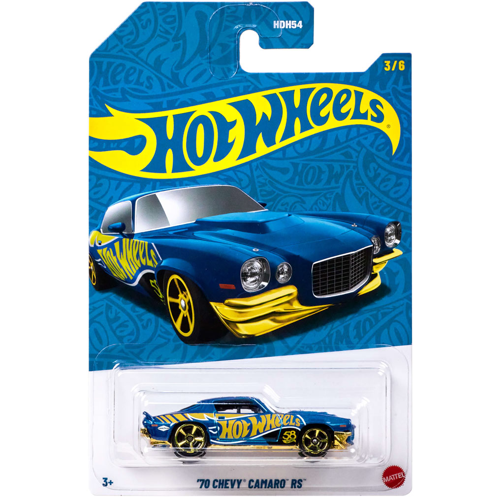 Hot Wheels Pearl & Chrome: '70 Chevy Camaro RS autíčko 1/64 - Mattel