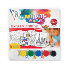ARTivity Tempera maľovacia sada 6×10 ml s temperou – Európa – Carioca