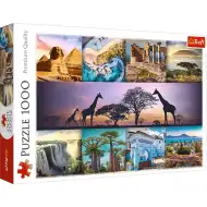 Afrika koláž 1000 dieliková HQ puzzle skladačka - Trefl