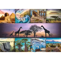 Afrika koláž 1000 dieliková HQ puzzle skladačka - Trefl obrázok 2