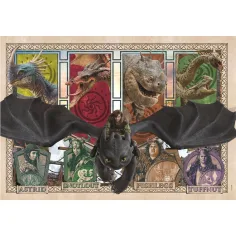 Ako si vycvičiť draka draci a hrdinovia 300-dielne puzzle - Clementoni obrázok 2