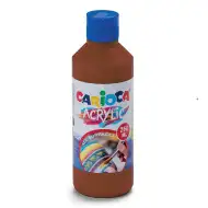 Akrylová farba 250 ml v hnedej farbe - Carioca