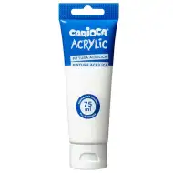 Akrylová farba 75 ml biela - Carioca
