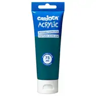 Akrylová farba 75 ml v smaragdovo zelenej farbe - Carioca
