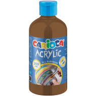 Akrylová farba, hnedá, 250 ml - Carioca