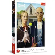 Americký gotický pes edícia 500-dielne puzzle - Trefl
