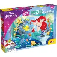 Ariel malá morská víla 2 v 1, 250-dielne puzzle a omaľovánka 50x35 cm - Lisciani