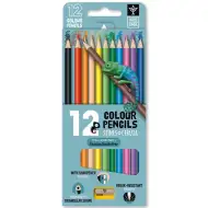 Ars Una: 12-farebná trojuholníková sada farebných ceruziek s orezávačkou