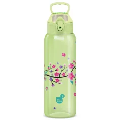 Ars Una: 3D Beach Flowers zelená kvetinová fľaša bez BPA 700 ml