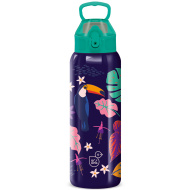 Ars Una: 3D tukánová dvojstenná kovová fľaša 700 ml