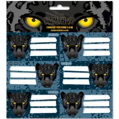 Ars Una: Black Panther balené nálepky na zošity 3×6 ks