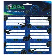Ars Una: Champs futbalové balené štítky na zošity 3x6 ks