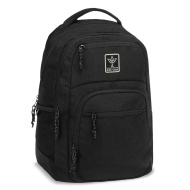 Ars Una: Cordura Black AU-5 čierna školská taška, batoh 33x49x23cm