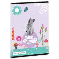 Ars Una: Cute Animals - Kitten mačiatko 2. ročník linajkový zošit A/5