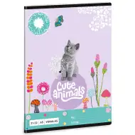Ars Una: Cute Animals - Kitten mačiatko linajkový zošit A/5