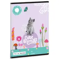 Ars Una: Cute Animals - Kitten mačiatko štvorčekový zošit A/5