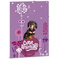 Ars Una: Cute Animals - Šteniatko jazvečíka vzorovaná gumičková zložka A/4