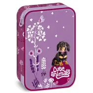 Ars Una: Cute Animals - Šteniatko jazvečíka vzorovaný viacúrovňový peračník 15,5x22,5x4,5cm