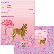 Ars Una: Cute Animals Horse 10-dielna sada pozvánok s obálkou