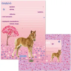 Ars Una: Cute Animals Horse 10-dielna sada pozvánok s obálkou