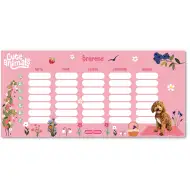 Ars Una: Cute Animals-psík jednostranný, obojstranný rozvrh hodín