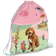Ars Una: Cute animals Doggie vrecko na prezuvky, športový vak 32x42 cm
