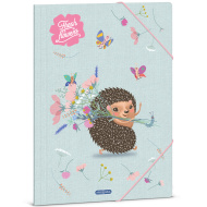 Ars Una: Fresh Flowers – gumičková zložka s motívom ježka, formát A4