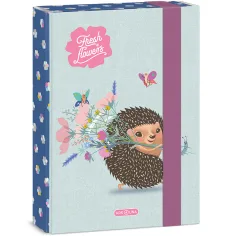 Ars Una: Fresh flowers box na zošity s motívom ježkov A/5