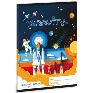 Ars Una: Gravity astronauta linajkový zošit pre 1. triedu A/5