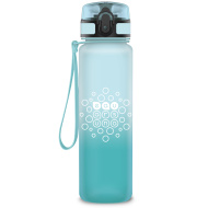 Ars Una: Ice bielo-svetlomodrá matná fľaša na vodu s farebným prechodom, bez BPA, 600 ml