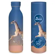 Ars Una Icons of the wild – Dvojstenná kovová fľaša s motívom žiráf, 600 ml