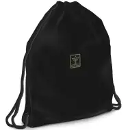 Ars Una: Jet čierny tínedžerský športový vak, športová taška 37,5x46 cm