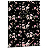 Ars Una: Magnolia kvetinová zložka s gumou, veľkosť A4