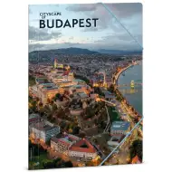 Ars Una: Mapa s gumou A/4 s motívom panorámy Budapešti