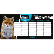 Ars Una: Máté Bence Spirit of Nature - Rozvrh s líškami na jednom liste, obojstranný