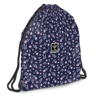 Ars Una: Navy Bloom tínedžerský vak na telesnú výchovu, športový vak 37,5 × 46 cm