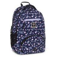 Ars Una: Navy bloom ergonomická školská taška, batoh 27 l