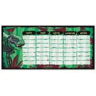 Ars Una: Obojstranný rozvrh hodín s dinosaurom T-Rex