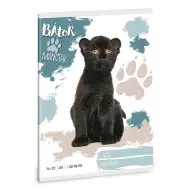 Ars Una: Odvážne labky - Čierny panter A/5 linajkový zošit pre 1. ročník 14-32