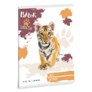 Ars Una: Odvážne labky - Tiger A/5 linajkový zošit pre 1. ročník 14-32