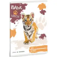 Ars Una: Odvážne labky - Tiger kockovaný zošit A/5 27-32