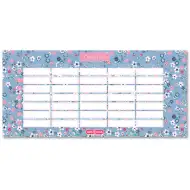 Ars Una: Pearl Blossom Blue kvetinový obojstranný rozvrh hodín