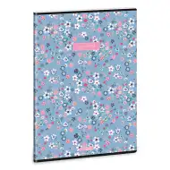 Ars Una: Pearl Blossom modrý extra sponkový linajkový zošit A/4