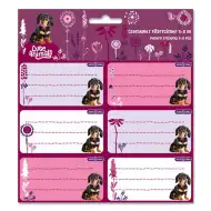 Ars Una: Rozkošné zvieratá - Balené zošitové etikety so psíkom 3x6 ks